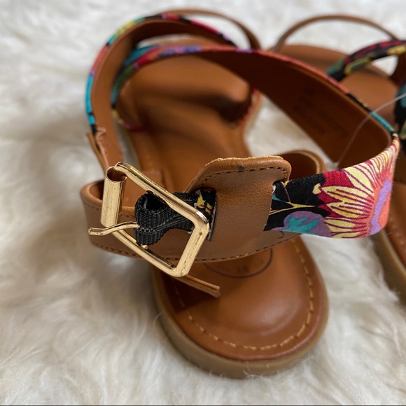 Dolce Mojo Moxy Floral Strap Sandals Cognac 9 - Picture 10 of 16
